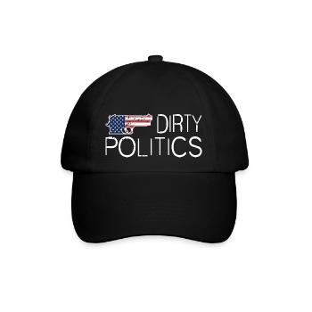 Dirty Politics Vintage Patriotic Designs T-Shirt - Baseballkappe - Schwarz/Schwarz - Vorne