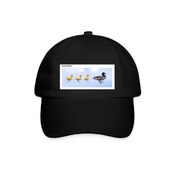 Duck Quack Quack - Baseballkappe - Schwarz/Schwarz - Vorne