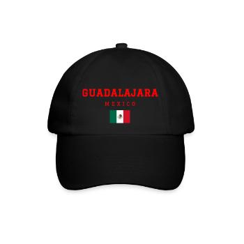 Guadalajara Mexiko - Baseballkappe - Schwarz/Schwarz - Vorne
