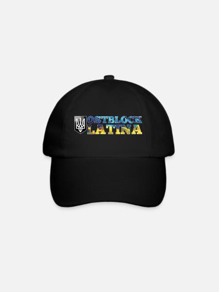 Ostblock Latina Ukrainerin Ukraine Geschenk - Baseballkappe - Schwarz/Schwarz