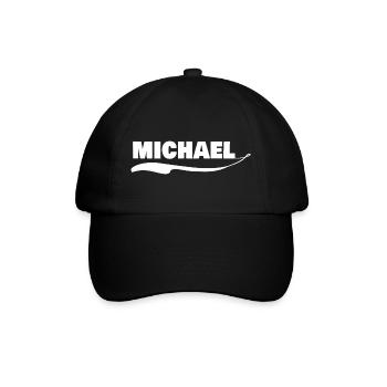 michael - Baseballkappe - Schwarz/Schwarz - Vorne