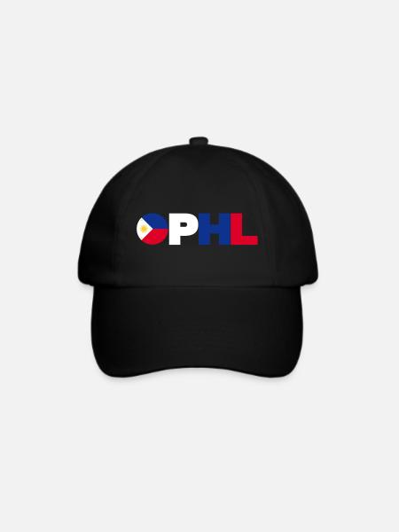 Philippinen - Baseballkappe - Schwarz/Schwarz