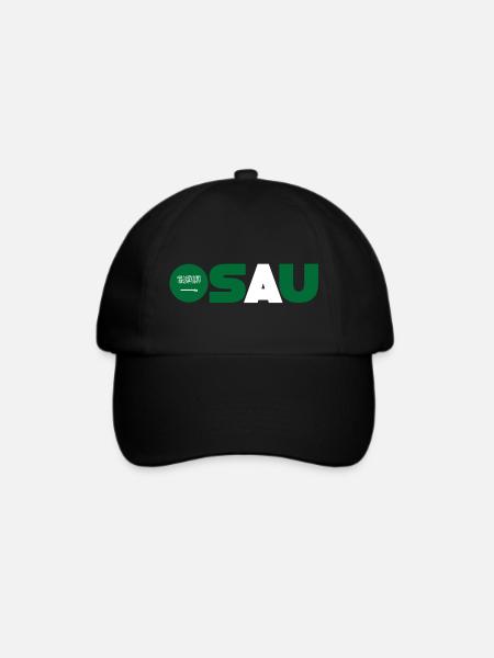 Saudi-Arabien - Baseballkappe - Schwarz/Schwarz