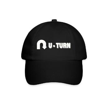 U-TURN - Baseballkappe - Schwarz/Schwarz - Vorne