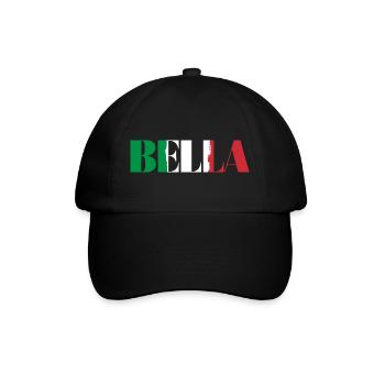 Bella Italia - Baseballkappe - Schwarz/Schwarz - Vorne