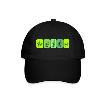 Laura (Name) - DGS Streetwear - Baseballkappe - Schwarz/Schwarz - Vorne