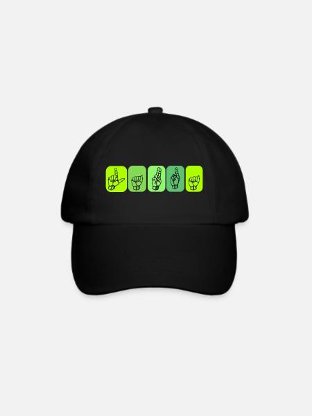 Laura (Name) - DGS Streetwear - Baseballkappe - Schwarz/Schwarz