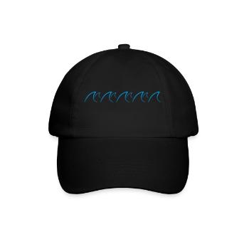 Waves Design - Baseballkappe - Schwarz/Schwarz - Vorne