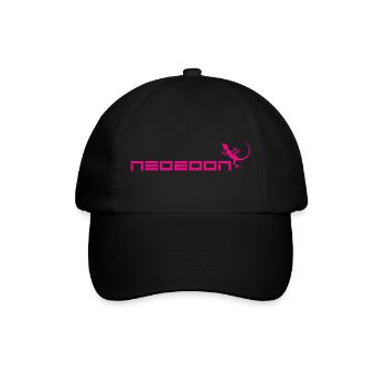 neozoon magenta - Baseballkappe - Schwarz/Schwarz - Vorne