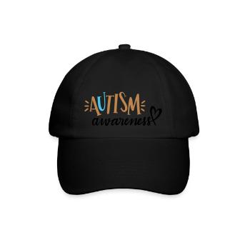 Autism Awareness - Baseballkappe - Schwarz/Schwarz - Vorne
