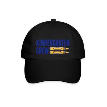Kindergarten Crew Buntstift Team - Baseballkappe - Schwarz/Schwarz - Vorne
