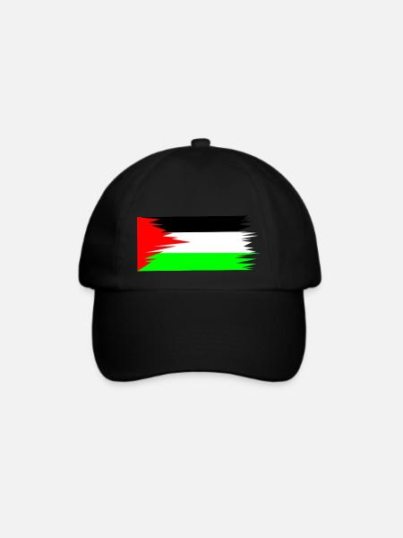 Palestine Flag - Baseballkappe - Schwarz/Schwarz