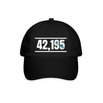 Marathon Running Jogging - Baseballkappe - Schwarz/Schwarz - Vorne