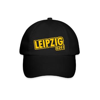 Leipzig - 0341 - Vorwahl - Sachsen - Baseballkappe - Schwarz/Schwarz - Vorne