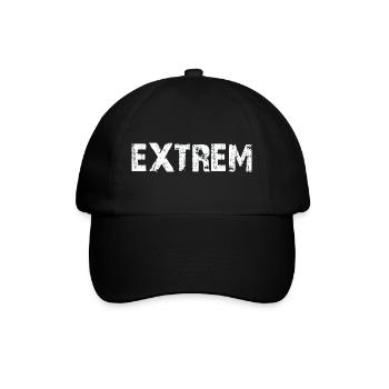 EXTREM - Baseballkappe - Schwarz/Schwarz - Vorne