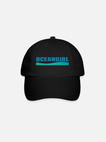 OCEANGIRL - Baseballkappe - Schwarz/Schwarz