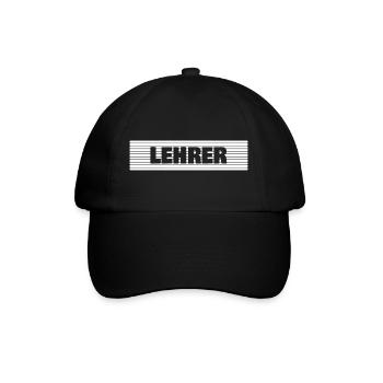 Berufung Lehrer - Baseballkappe - Schwarz/Schwarz - Vorne
