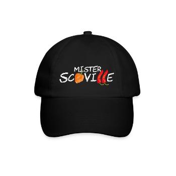 Chili T Shirt Mister Scoville - Baseballkappe - Schwarz/Schwarz - Vorne