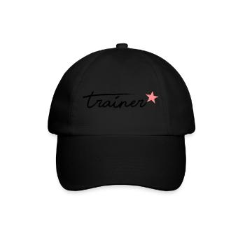Trainer - Baseballkappe - Schwarz/Schwarz - Vorne