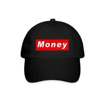 Geld - Baseballkappe - Schwarz/Schwarz - Vorne