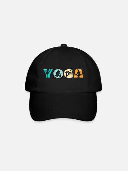 Yoga - Baseballkappe - Schwarz/Schwarz
