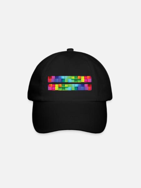 Rainbow Regenbogen Pride Homosexual Kleidung Mann - Baseballkappe - Schwarz/Schwarz