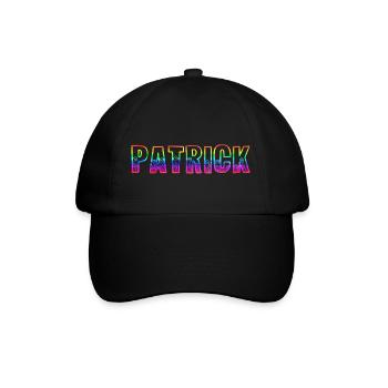patrick rs regenbogen - Baseballkappe - Schwarz/Schwarz - Vorne