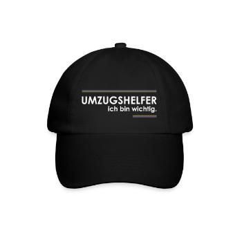 Umzugshelfer - Baseballkappe - Schwarz/Schwarz - Vorne