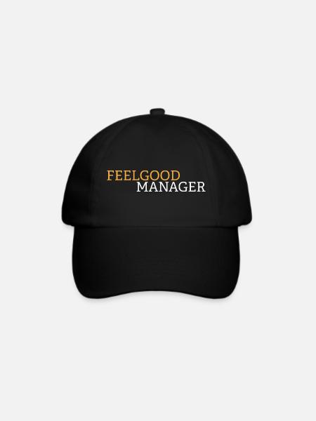 Feelgood manager black shirt - Baseballkappe - Schwarz/Schwarz