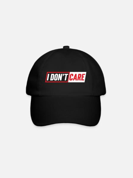 Ist mir egal - Baseballkappe - Schwarz/Schwarz