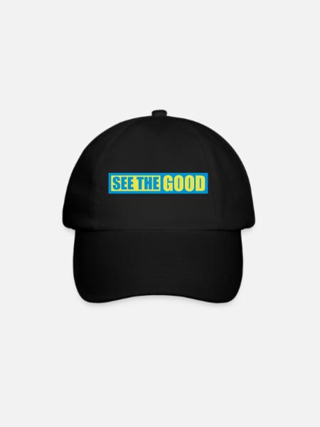 see the good Zitat - Baseballkappe - Schwarz/Schwarz