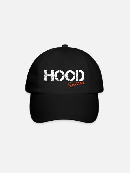 Hood Safari Ghetto Streetstyle - Baseballkappe - Schwarz/Schwarz