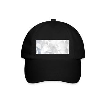 ich liebe Kristalle - Baseballkappe - Schwarz/Schwarz - Vorne