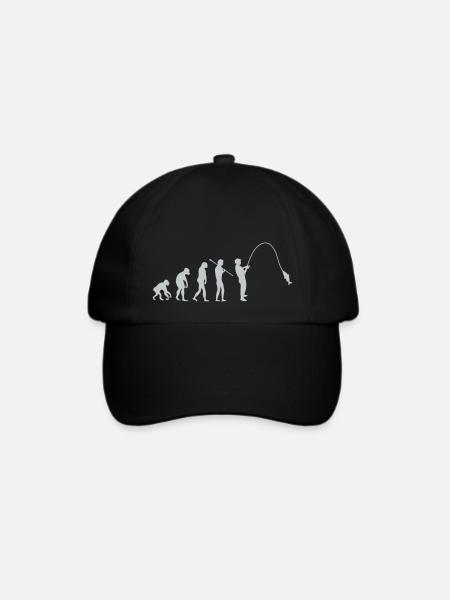 fishing evolution - Baseballkappe - Schwarz/Schwarz