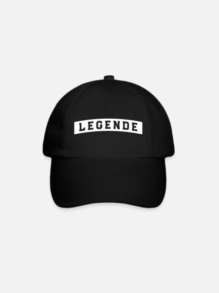 legende - Baseballkappe - Schwarz/Schwarz