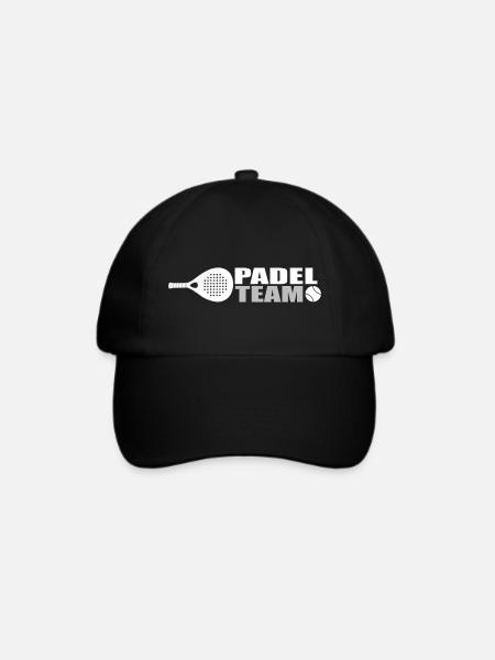 Padel-Team - Baseballkappe - Schwarz/Schwarz