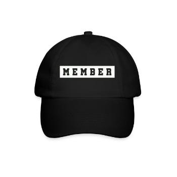 member- - Baseballkappe - Schwarz/Schwarz - Vorne