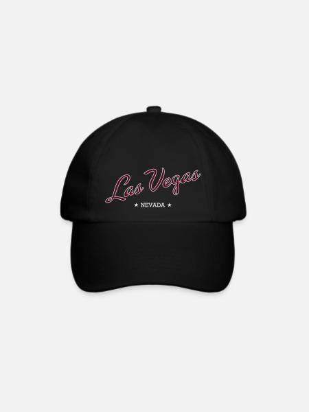 Las Vegas - Baseballkappe - Schwarz/Schwarz