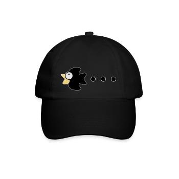 crow - Baseballkappe - Schwarz/Schwarz - Vorne
