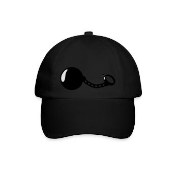 Prison Ball - Baseballkappe - Schwarz/Schwarz - Vorne