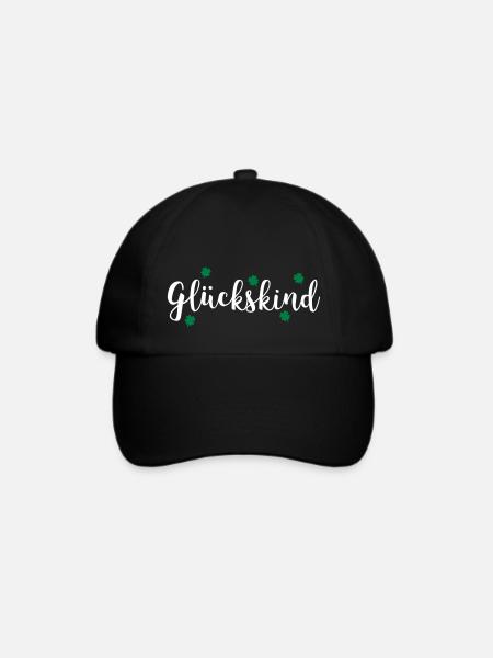 GLÜCKSKIND - Baseballkappe - Schwarz/Schwarz