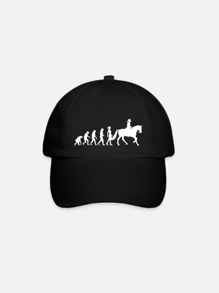 Evolution Reiten Damen Reiterin Evolution Shirt - Baseballkappe - Schwarz/Schwarz