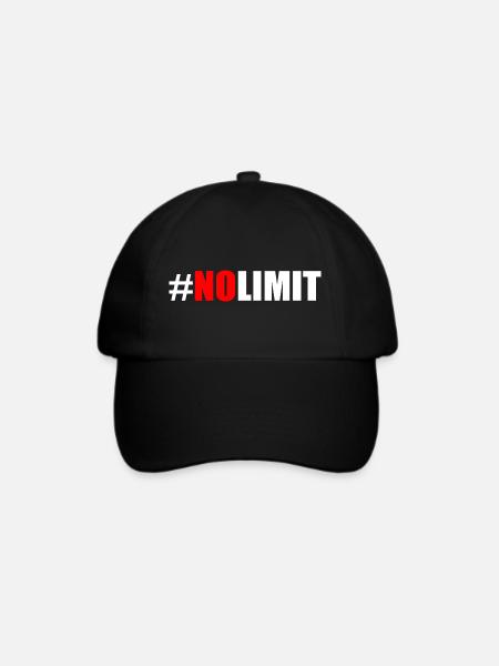 No limit - Baseballkappe - Schwarz/Schwarz