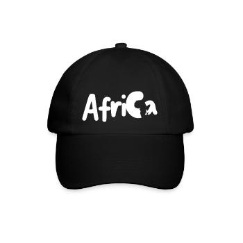 Africa - Baseballkappe - Schwarz/Schwarz - Vorne
