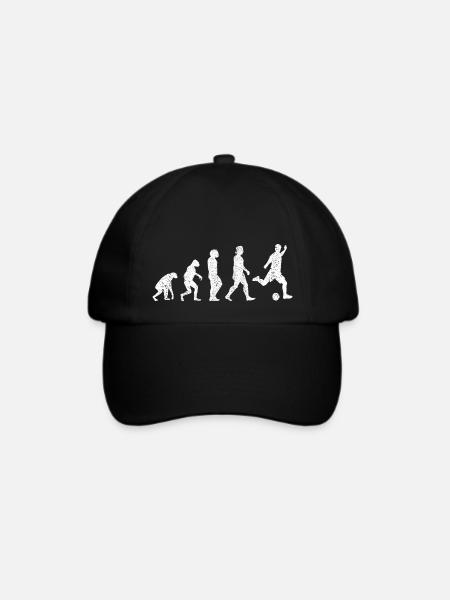 Fußballdesign Fußballmannschaft Fußballspieler - Baseballkappe - Schwarz/Schwarz
