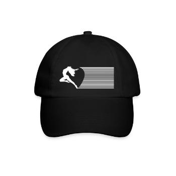 Dancing Dance Music - Baseballkappe - Schwarz/Schwarz - Vorne