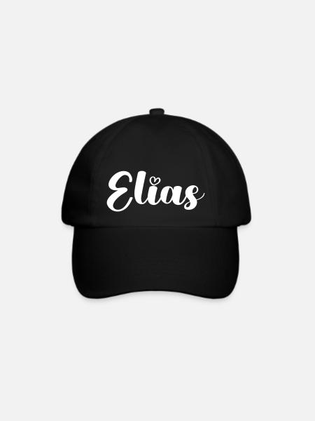 elias - Baseballkappe - Schwarz/Schwarz