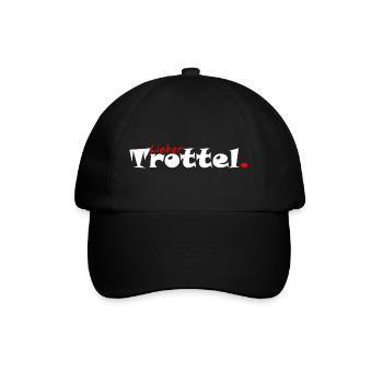 Lieber Trottel Tollpatsch - Baseballkappe - Schwarz/Schwarz - Vorne