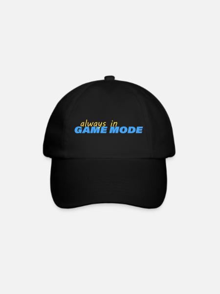 ALWAYS IN GAME MODE - Baseballkappe - Schwarz/Schwarz