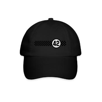 Racing 42 - Baseballkappe - Schwarz/Schwarz - Vorne